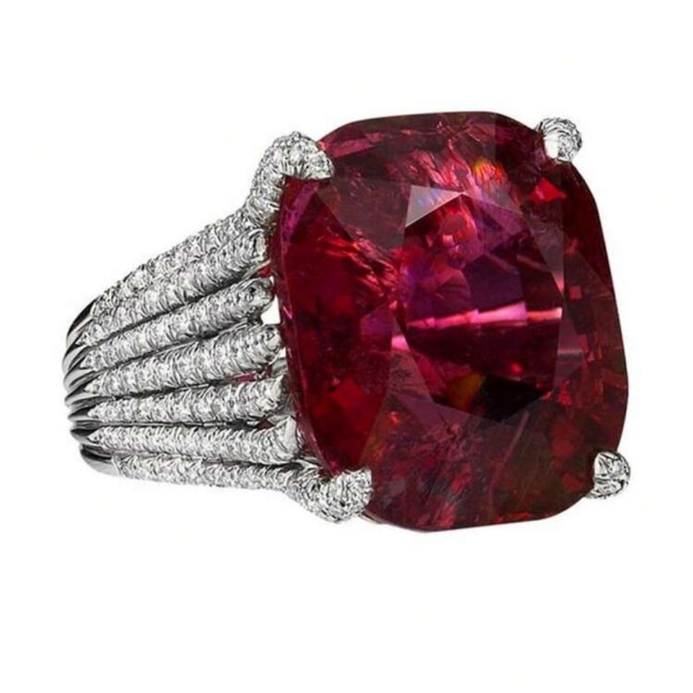 SAPPHIRE BRIDAL WEDDING RING - Picture 3 of 4
